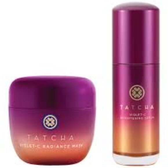 $56 Discount ✅TATCHA VIOLET C SET: Brightening Serum + Radiance Mask ✨NIB SEALED - Picture 15 of 15